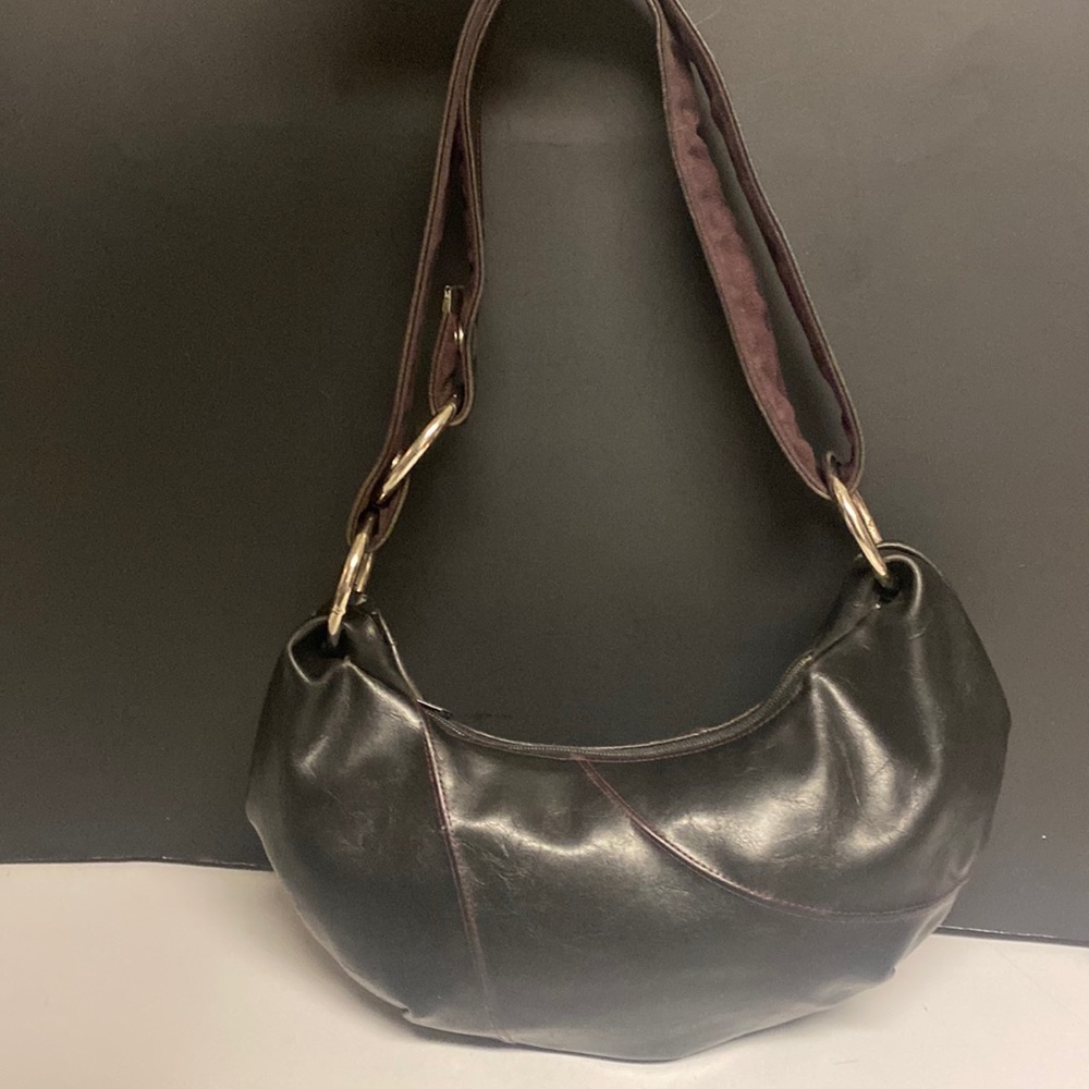 CRYSTALYN KAE Vegan Black Shoulder Bag Small Crossbody Purse